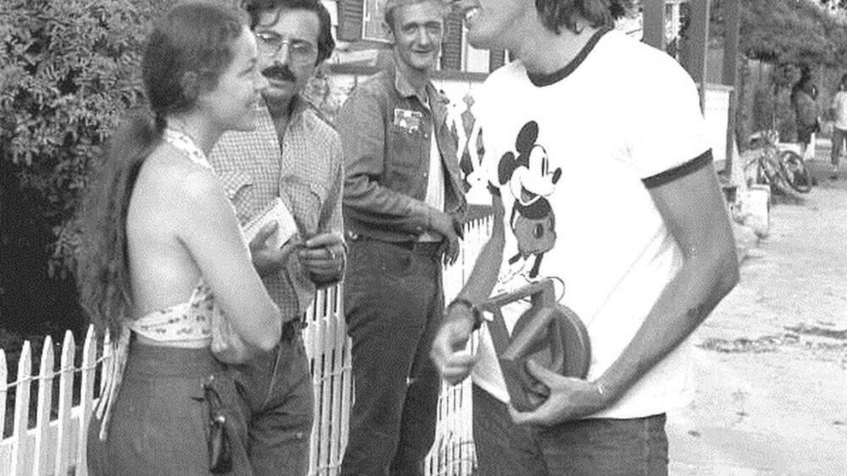 This is Peter Fonda on the set in Key West during filming of ‘92 in the Shade.’