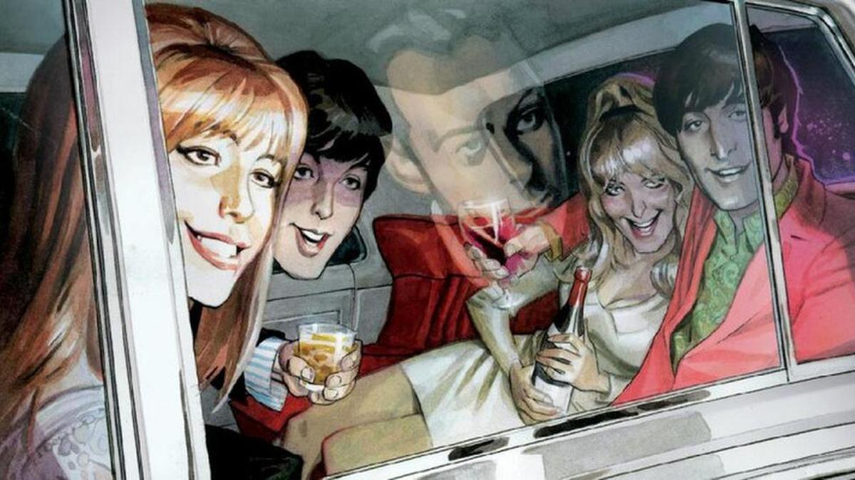 This gives you an idea of what ‘The Fifth Beatle’ is — a comic telling the story of one of the forces of one of the greatest bands ever.