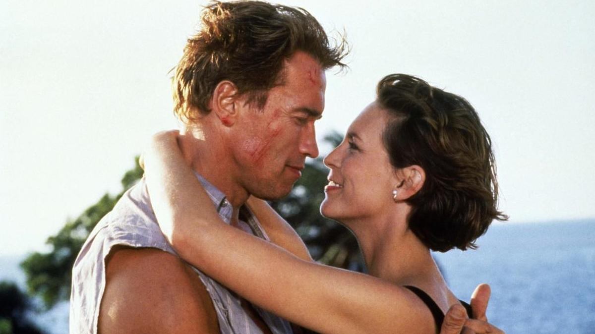 Special agent Harry Tasker’s (Arnold Schwarzenegger) marriage is in jeopardy when his wife (Jamie Lee Curtis) discovers he’s not the man she thought he was in the feature presentation of ‘True Lies.’