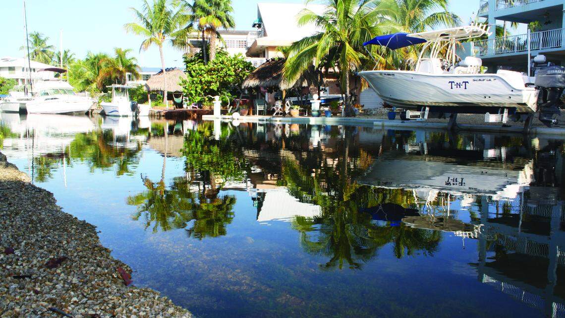 The water in the canal behind Blackwater Lane in Stillwright Point usually stays a few feet below the subdivisionâ™s yards. Recent higher-than-normal tides have caused the water to come onto land at high tide and to remain flush with the seawall during low tide.