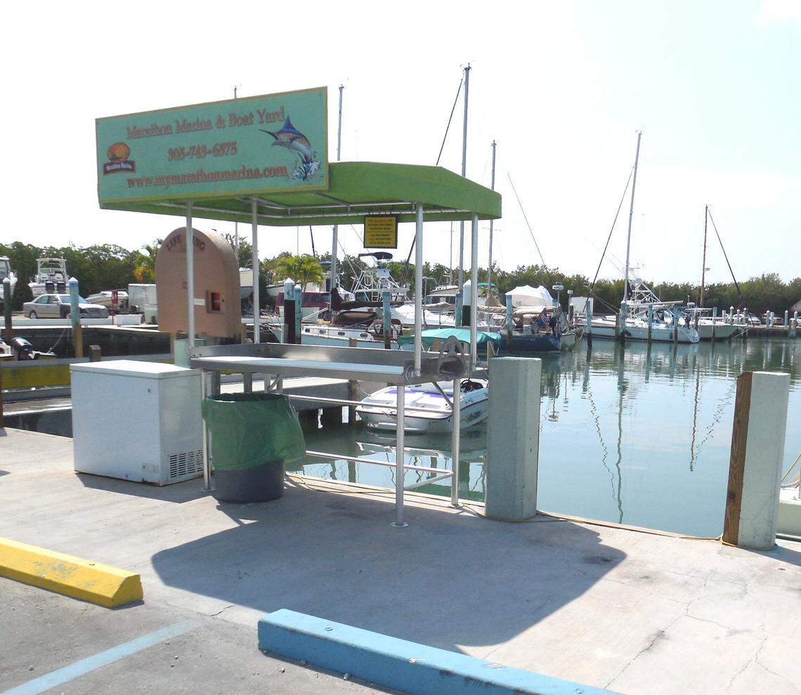 This is the Marathon Boatyard and Marina. Dennis Zecca, who pleaded guilty to murder for hire in 2014, was a part-owner.