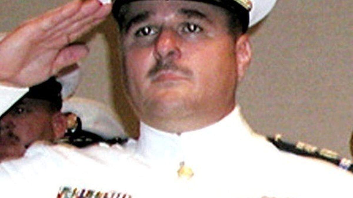 This is Dennis Zecca when commanding U.S. Coast Guard Station Islamorada.