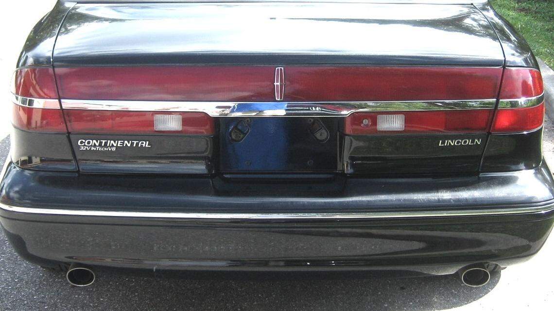 This is what the trunk of a 1997 Lincoln looks like.