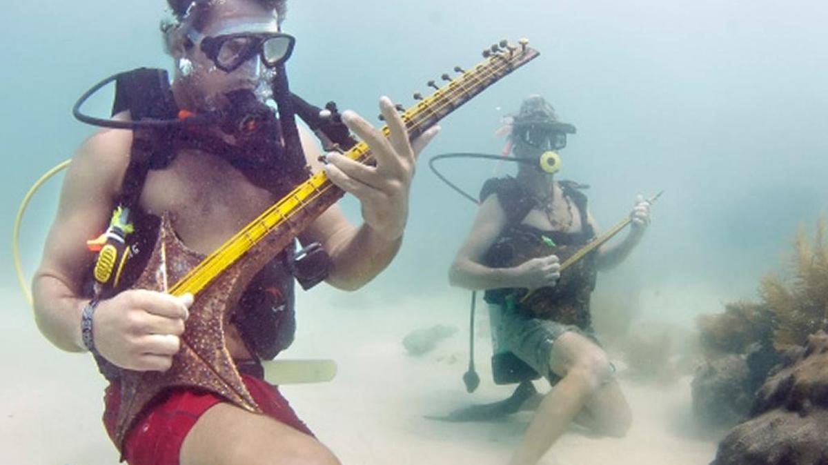 You never know what or who you’ll see at the underwater fest.