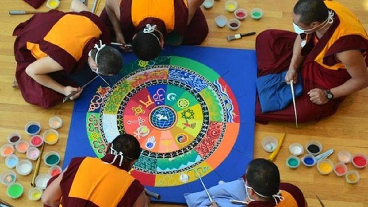 A group of Tibetan monks will build a sand mandala over the week they will spend in Key West starting Jan. 8.