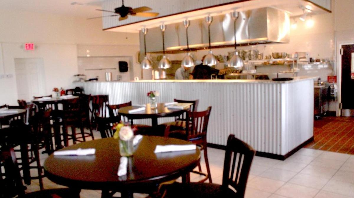This is the dining room at the Boot Key Bar & Grill.