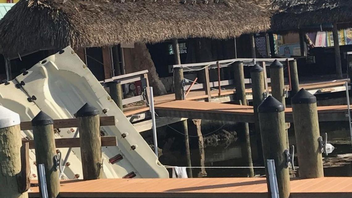 Snappers Oceanfront Bar and Restaurant in Key Largo lay in ruins days after the Sept. 10 Hurricane Irma. Within days, owner Peter Althuis and his staff rebuilt one of the bars and began serving customers meals cooked from a food truck. Althuis says he’s ready to fully rebuild, but he’s caught up in the red tape of the county permitting process.
