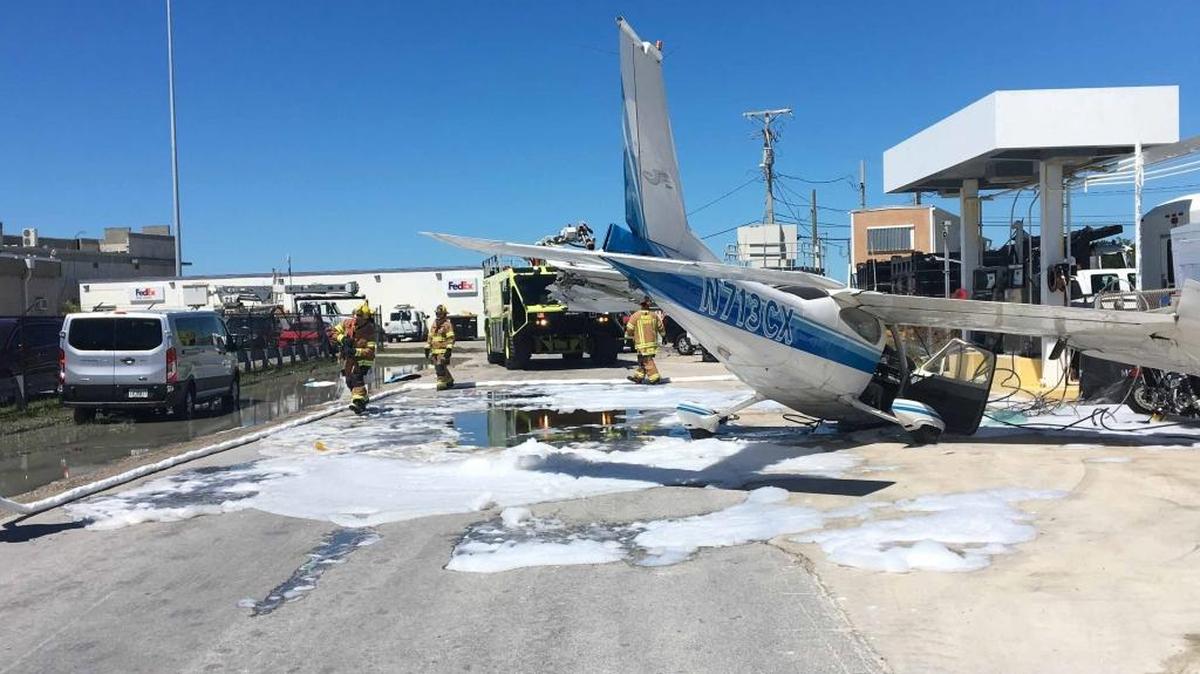 This is where the plane ended up after losing power mid-flight.