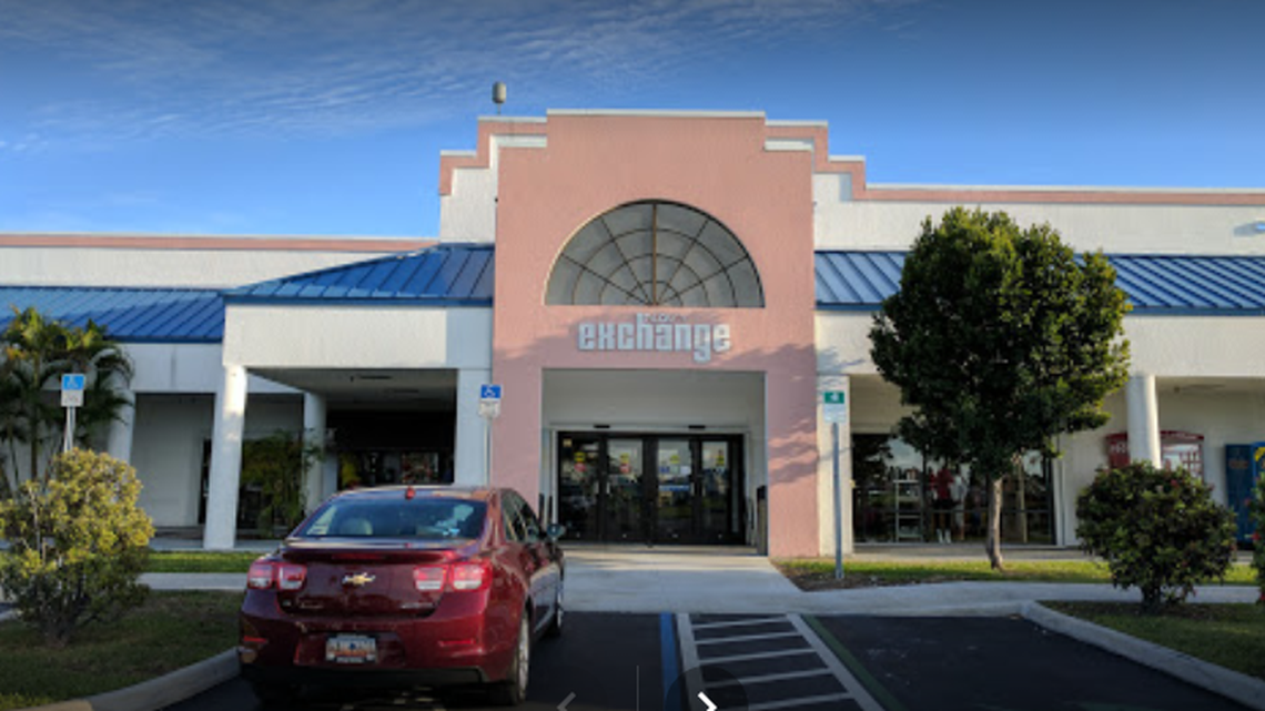 A grand theft case was reported at the Naval Air Station Exchange, a store for Navy families and employees.