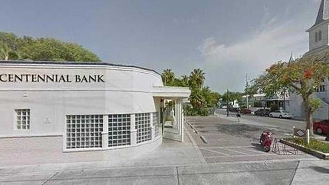 This is the Centennial Bank branch on Whitehead Street that was robbed.