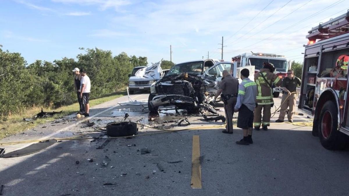 This is the aftermath of the fatal crash. U.S. northbound traffic was blocked.