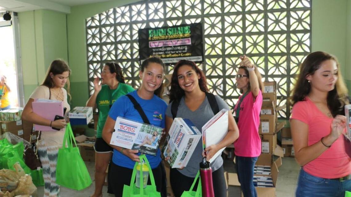 These are some of the Upper Keys students who received new footwear as part of Irma relief.