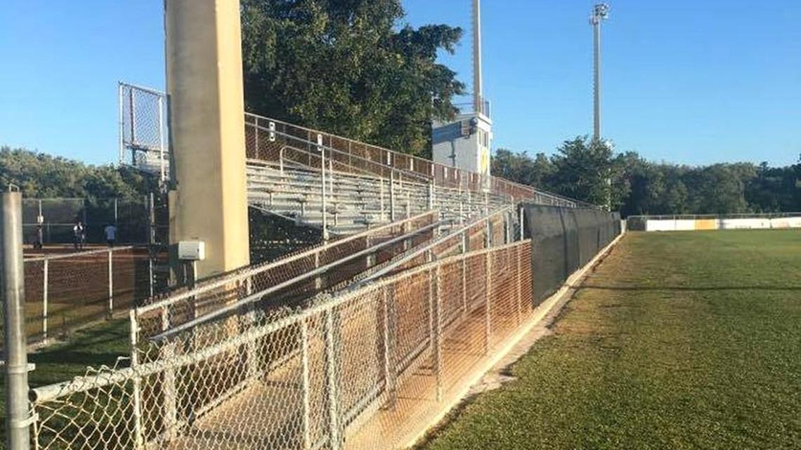 Poor drainage behind Marathon High School is the reason for future plans to raise the athletic fields by 18 inches.
