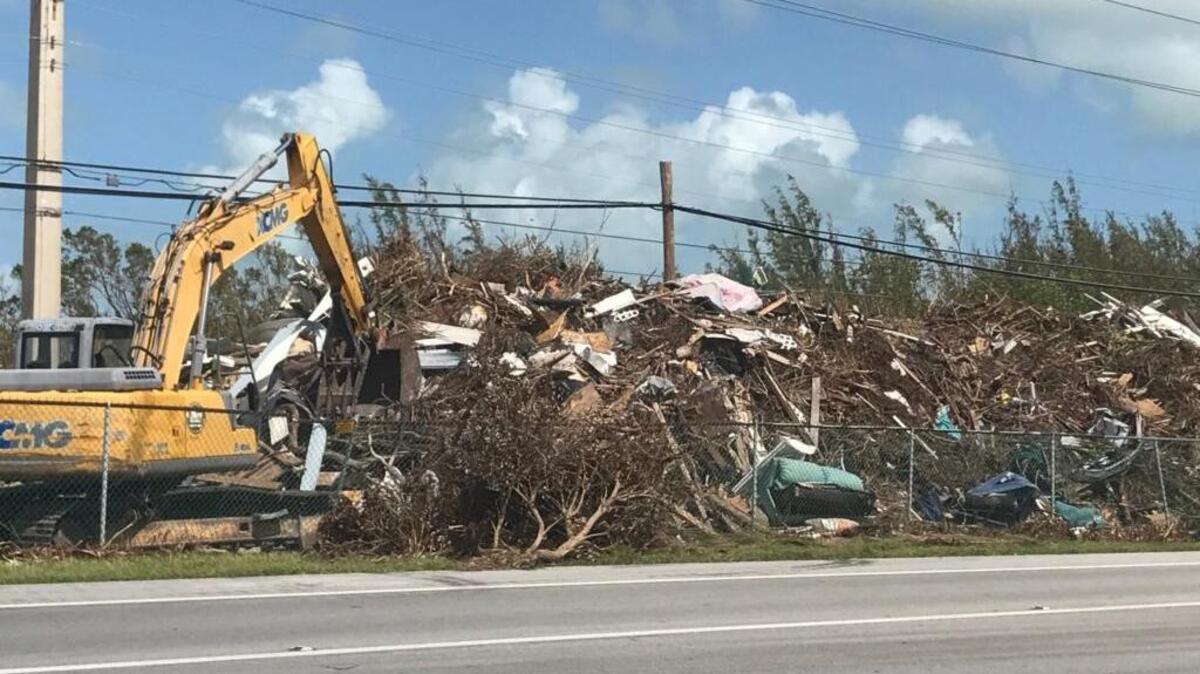 A dispute over rates to remove Hurricane Irma debris has slowed progress, county commissioners say.