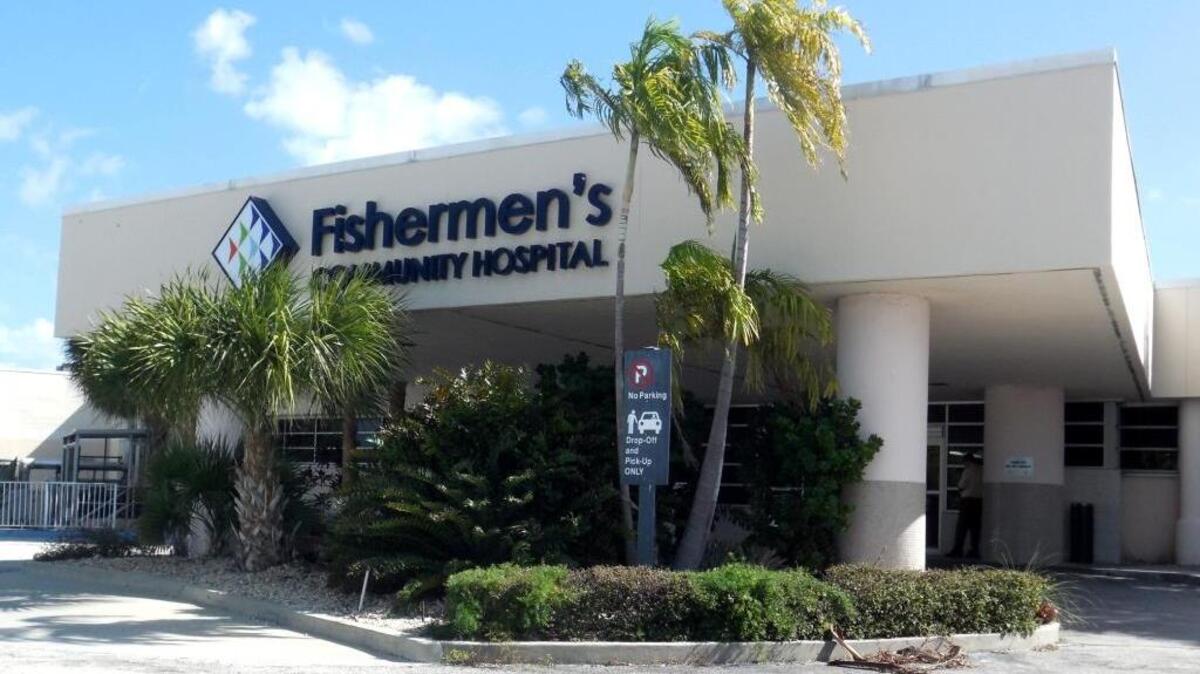 This is the entrance to Fishermen’s Community Hospital in Marathon.
