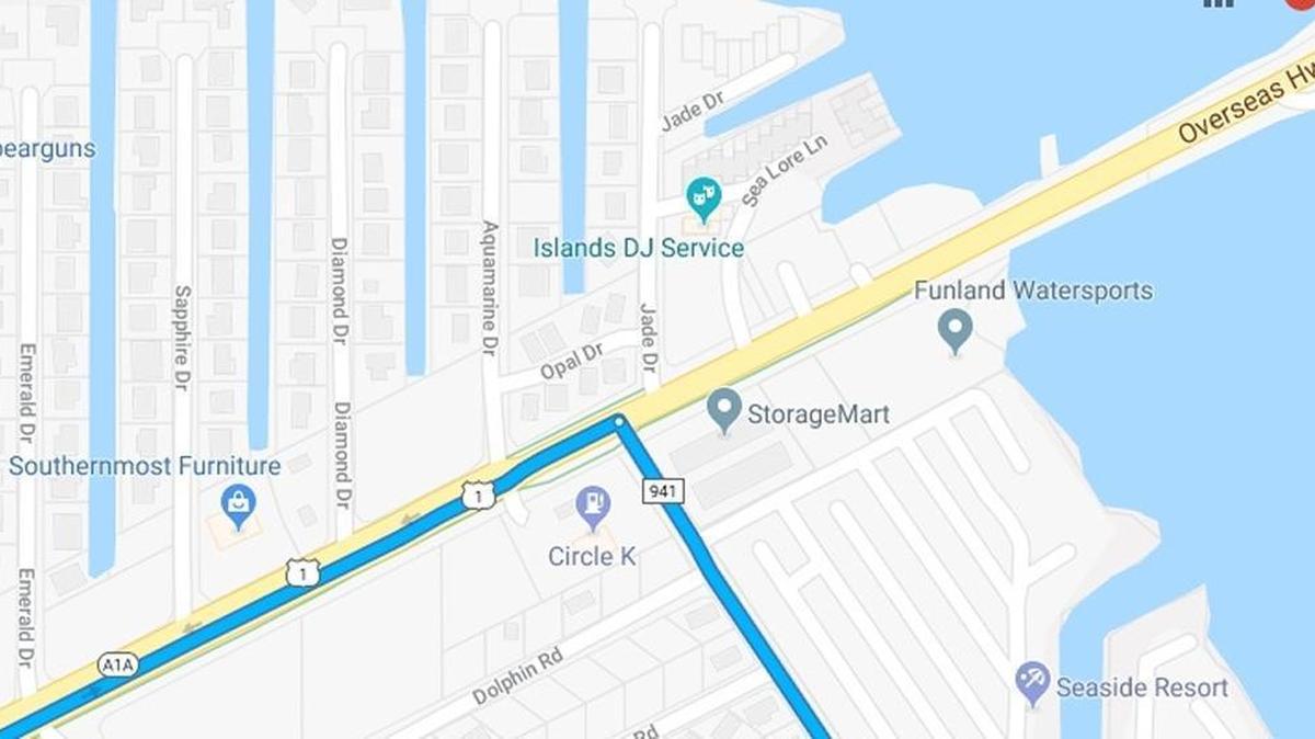 The crash happened at the intersection of Boca Chica Road and U.S. 1 Tuesday night.