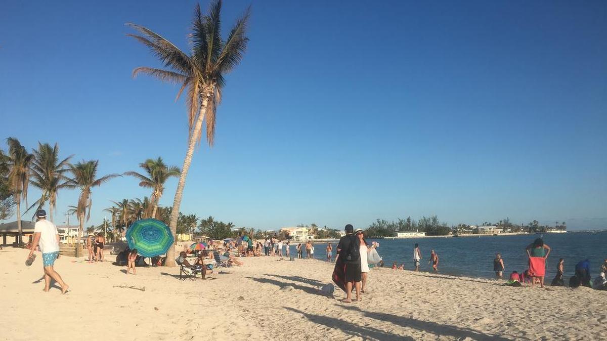 Sombrero Beach is open and greeting visitors but there is still some work to be done for full restoration.