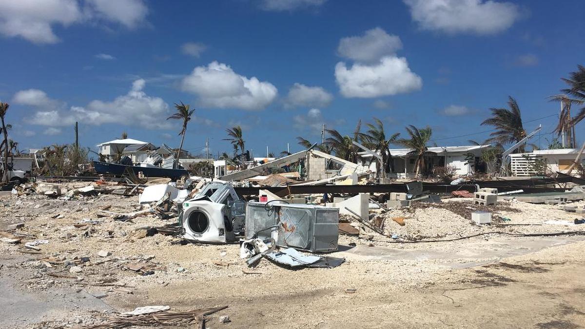 This is former housing on Big Pine Key, after Hurricane Irma struck in September.