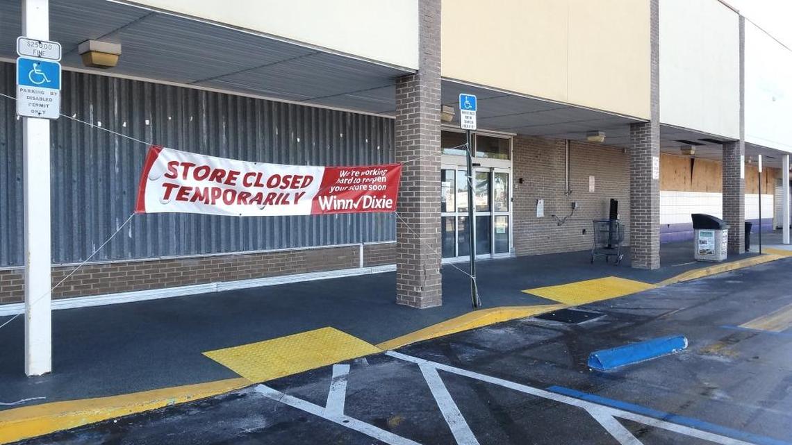 Why is the Marathon Winn-Dixie closed so long after Irma?